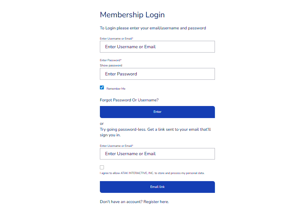 Membership Login