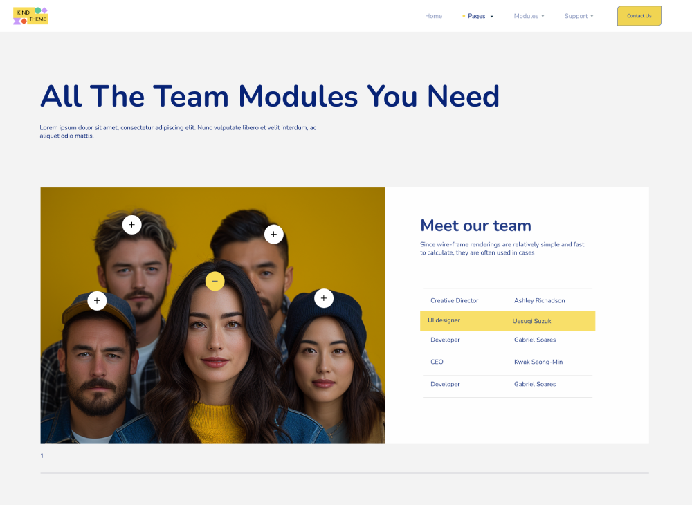 Teams-Page