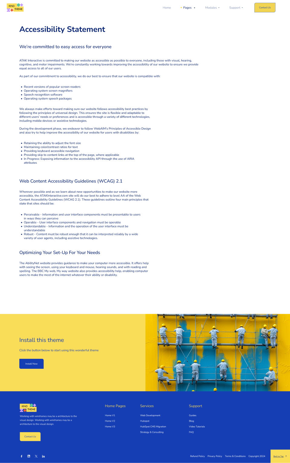 Accessability Page