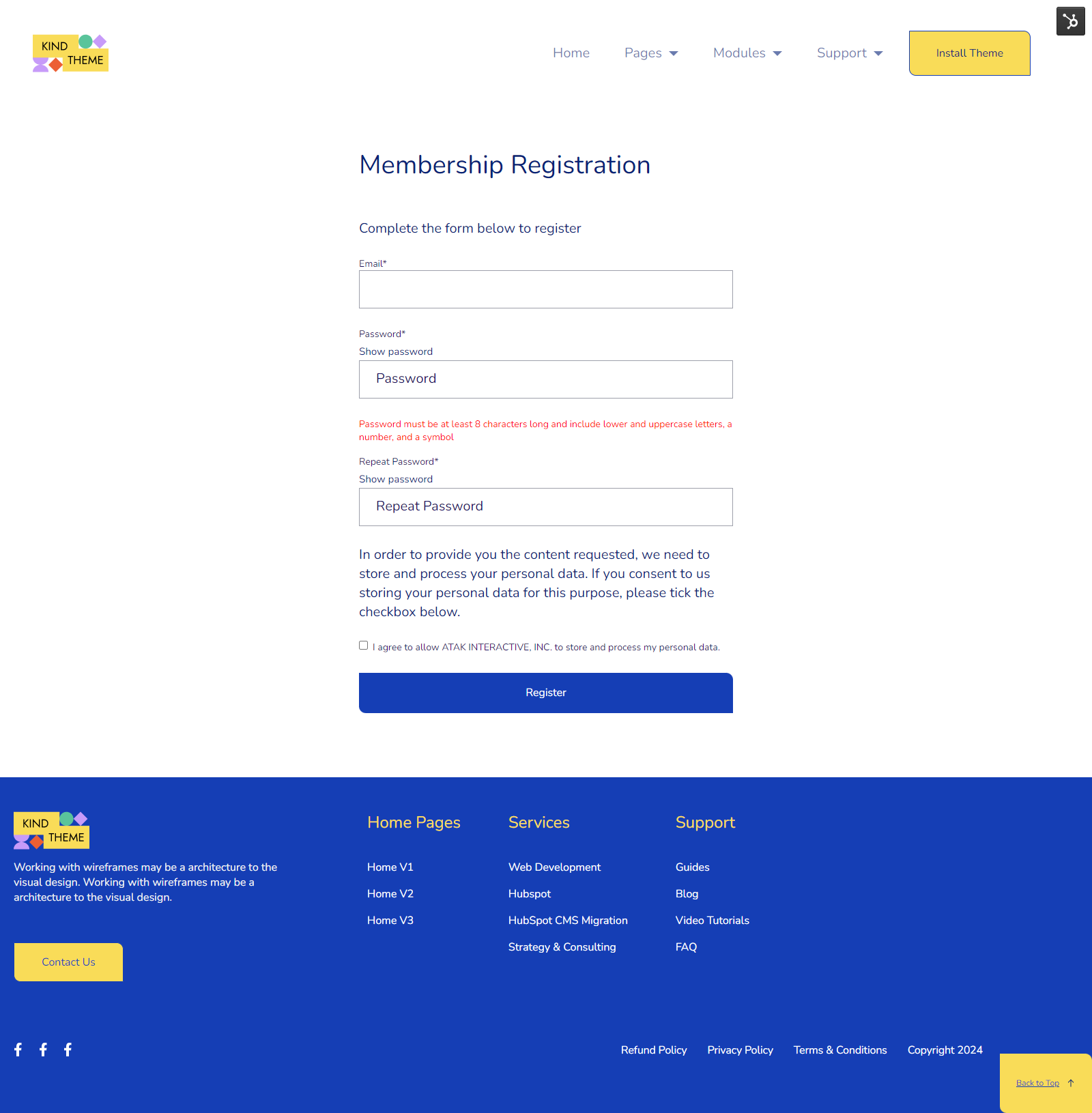 Membership Registration